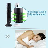 Tangc Portable Mini USB Tower Fan No Leaf Bladeless Air Conditioner Cool Cooling Desk (Black) N8