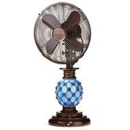 Deco Breeze Mosaic Azure Desktop Fan N2