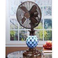 Deco Breeze Mosaic Azure Desktop Fan N3
