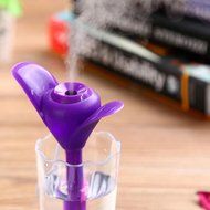 Leewa USB Mini Clover Portable Cool Mist Aroma Humidifier for Office , Home (Pink) N6