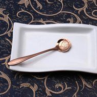 Coffee Scoops, Stainless Steel Tableware Creative Sunflower Flower Pattern Coffee Spoons Stirring Spoon Sugar... N8