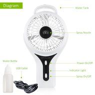 OPOLAR Portable Rechargeable Fan, Mini USB Fan with Upgraded 2200mAh LG Battery, Personal Cooling for Traveling... N19