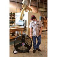 Q Standard Industrial Direct-Drive Drum Fan - 30in., 1/2 HP, 9100 CFM, Model# 10380