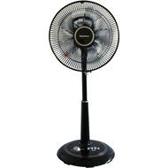 Keystone KSTFA125AG Table to Floor Oscillating Pedestal Fan with remote control, 12-Inch, Black