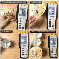 4 Channel K Type LCD Digital Thermometer Thermocouple Sensor N7
