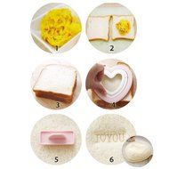 Heart Shaped Cute Sandwich Pouch Maker Bread Mold Cutter N2