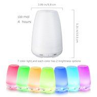 100ml Aroma Essential Oil Diffuser, Earto Portable Ultrasonic Mist Ultra Quiet Humidifier with Adjustable Mist... N6