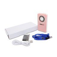 WoneNice Battery Operated Personal Pocket Fan (Rechargeable Lithium Battery) (Black) N28