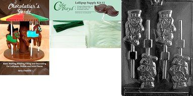 Cybrtrayd P008 Leprechaun Lolly Chocolate Candy Mold with Exclusive Cybrtrayd Copyrighted Chocolate Molding Instructions...