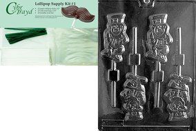 Cybrtrayd P008 Leprechaun Lolly Chocolate Candy Mold with Exclusive Cybrtrayd Copyrighted Chocolate Molding Instructions... N2