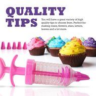 RevoLity Pastry Lcing Piping Bag Nozzle Tips Fondant Cake Sugar Craft Decorating Tool Set - Cake Decorating Pen...