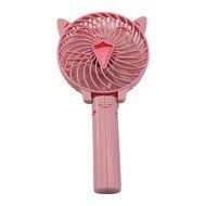 LifBetter Portable Foldable Hand Held Rechargeable USB Mini Fan for PC Desk Table Outdoor Travel (Pink), Powered... N12
