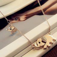 New Fashion Elephant Pendant Chain Choker Gold Necklace Women Lady Jewelry Gift N4
