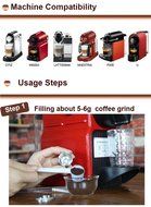 Coffee Capsule Stainless Steel Refillable Nespresso Coffee Capsule Metal Refillable Nespresso Capsules Reusable...