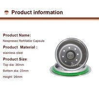 Coffee Capsule Stainless Steel Refillable Nespresso Coffee Capsule Metal Refillable Nespresso Capsules Reusable... N2