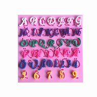 KookieMonsta Silicone Molds 3d Fondant Numbers Letters Molds Cake and Cupcake Decorating Tools