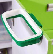 Pack of 2 Portable Trash Bag Holder Hanging Kitchen Cupboard Door Back Style Stand Trash Garbage Bags Storage...