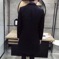 Spritech(TM) Men's New Fashion Comfort Winter Slim Fit Turndown Collar Woolen Jacket Single-Breasted Overcoat... N5