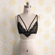 Bra Top ，Beautyvan Comfortable Lace Floral Bralette Bralet Bra Bustier Crop Top Cami Unpadded Tank (L3, White) N3