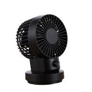 Welltop USB Mini Fan 2 Speed Modes Dual Blades Mini Desk Fan Oscillating Table Fan USB Fan Adjustable Small Personal... N10