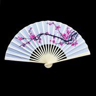 9" Cherry Blossom / Sakura Paper Hand Fan for Weddings N2