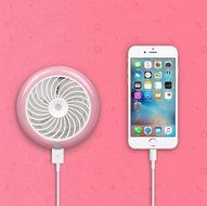 Mini Handheld USB Misting Fan Rechargeable Cooling Fan Humidification Fan Home Black N16