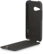 StilGut&reg; UltraSlim, Leather Case for HTC One mini 2, Black N4
