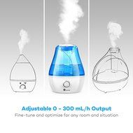 Cool Mist Humidifier, TaoTronics Ultrasonic Air Humidifers with Mechanical Switch, 3.5L Large Capacity, Low Water... N7