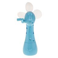 Portable Hand Crank Mini Fan Water Cooling for Kids Toy -Blue N2