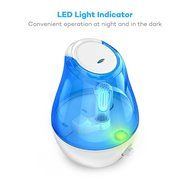 Cool Mist Humidifier, TaoTronics Ultrasonic Air Humidifers with Mechanical Switch, 3.5L Large Capacity, Low Water... N8