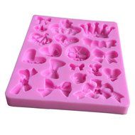 Karen Baking Different Types Of Bows And Crown Shape 3D Silicone Cake Mold For Cake Fondant Decorating