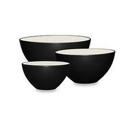 Noritake 3-Piece Colorwave Bowl Set, Graphite