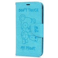 Galaxy S5 Case,Samsung Galaxy S5 Case (I9600) - Wallet Flip Stand Case Embossed Cute Bear PU Leather Case Shockproof... N13