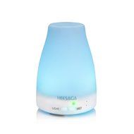 HEESAGA Aromatherapy Essential Oil Diffuser, 120ml Portable Ultrasonic Cool Mist Aroma Humidifier with 7 Changing... N7