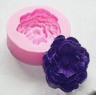 JOMTOP 3D Peony Flower Silicone Mold Cake Fondant Chocolate Candy Mold Baking Tool