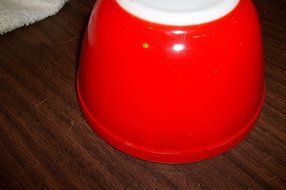 RARE Vintage Pyrex RED Small 1 1/2 Pint Mixing Nest Batter Bowl #401 USA N2