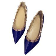 Yaheeda Fashion Flat Wild Rivet Shallow Mouth Women's shoes with pointed N25