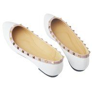 Yaheeda Fashion Flat Wild Rivet Shallow Mouth Women's shoes with pointed N28