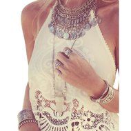 IBobo 4/6Pcs Fashion Women Silver Vintage Jewelry Punk Carve Flower Ring set N14