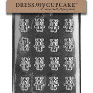 Dress My Cupcake Chocolate Candy Mold, Bite Size Teddy Bear&#039;s