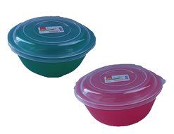 Set of 2 Click Brand Large Green Mixing Bowl with Lid