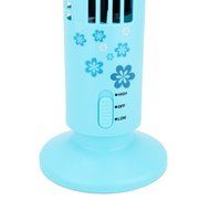 USB Mini Cooling Fan, Portable Tower Fan No Leaf Bladeless Cool Cooling Desk Air Conditioner,Black N16