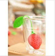 TYHY Set Of 3 Strawberry Silicone Tea Infuser Strainer - Red and Green / Suitable for Use in Teapot, Teacup and...