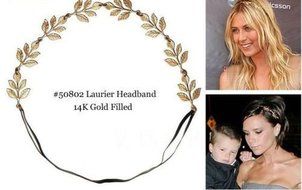 New Elegant Women's Girls Retro Vintage Hollow Leaf Elastic Hair Band Headband N4