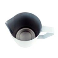 Honeyhome 600ML White Stainless Steel Frothing Pitcher ,Perfect for Latte Coffee Milk
