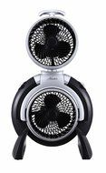 Hunter FSQQ 3-Speed Adjustable Dual Portable Room Fan in Black (Room Fan, Portable Fan) N2