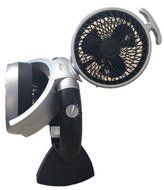 Hunter FSQQ 3-Speed Adjustable Dual Portable Room Fan in Black (Room Fan, Portable Fan) N4