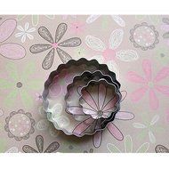Anyana 3Pcs Carnation Fondant Mold Cake Flower Decor Sugarcraft Cookie Cutters Baking Mould Party Wedding Dessert N3