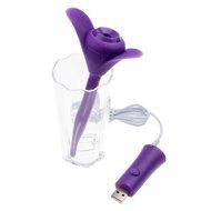 Leewa USB Mini Clover Portable Cool Mist Aroma Humidifier for Office , Home (Pink) N8