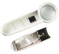 AmaranTeen - Hand-Hold 15x Magnifier Glass Magnifier LED Light Source N3